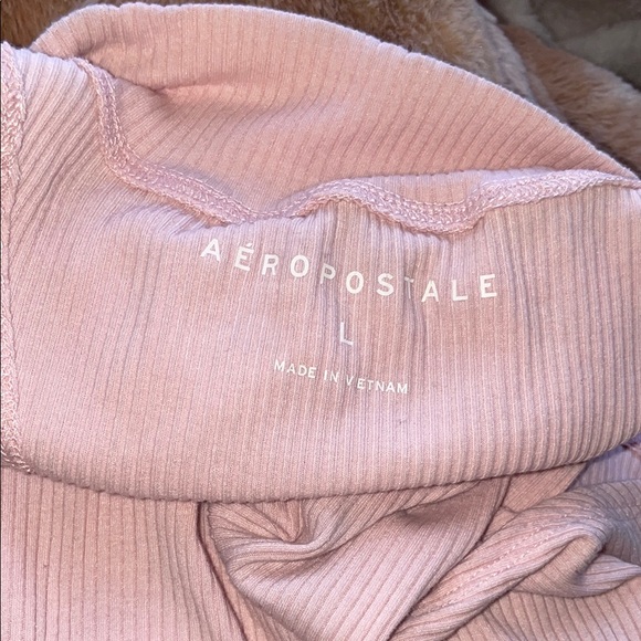 Aeropostale pink Sleeveless Crop turtle neck - Picture 2 of 2